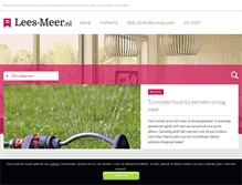 Tablet Screenshot of lees-meer.nl